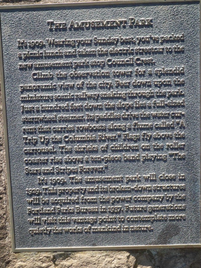 Plaque at Council Crest