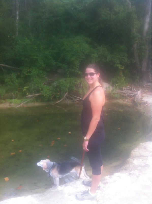 Court and CV at the edge of one of the swimming holes