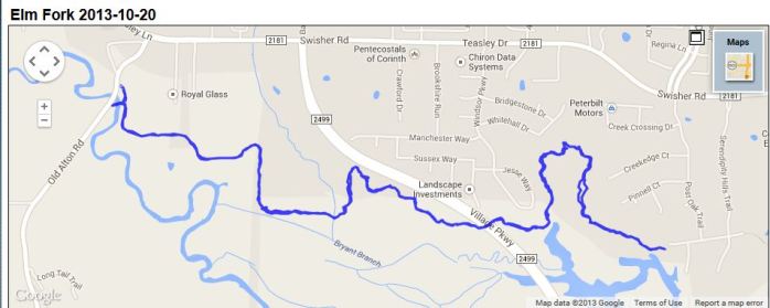 Elm Fork route