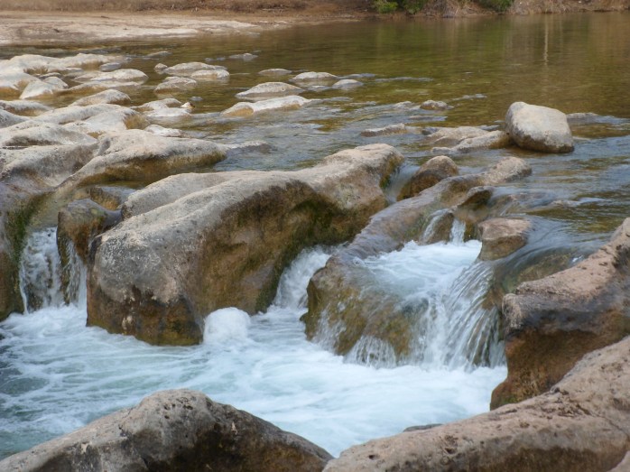 Close up of Sculpture Falls