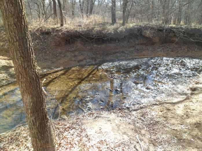 One of two water crossings