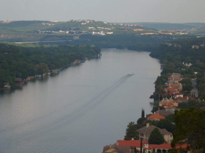 Pennybacker bridge in the background