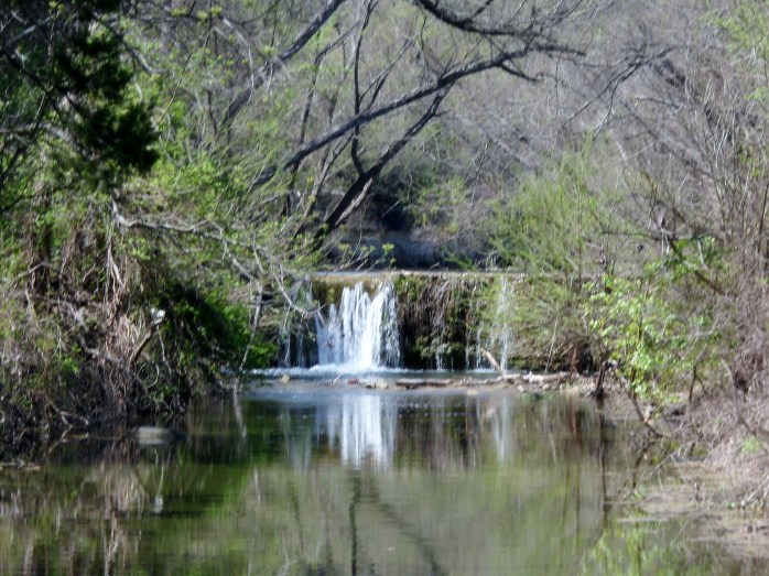 waterfall off the trail