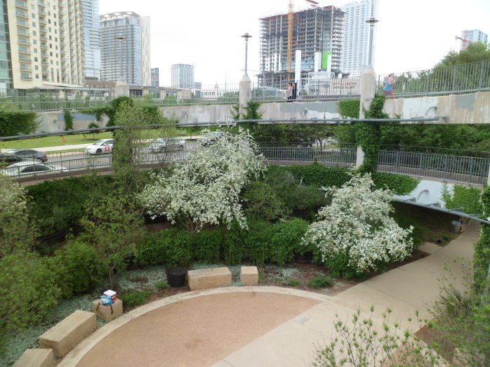 Lamar pedestrian bridge ramp