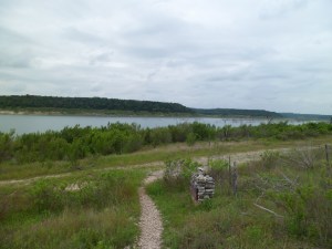 trail down to the lakeside