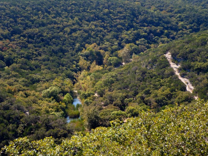 trail down on the right