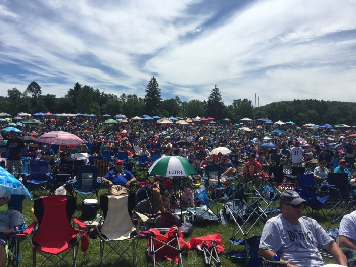 Behind us - 50,000 people total at the induction