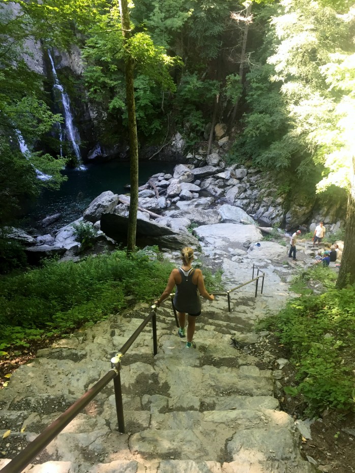 Steps down to the Falls