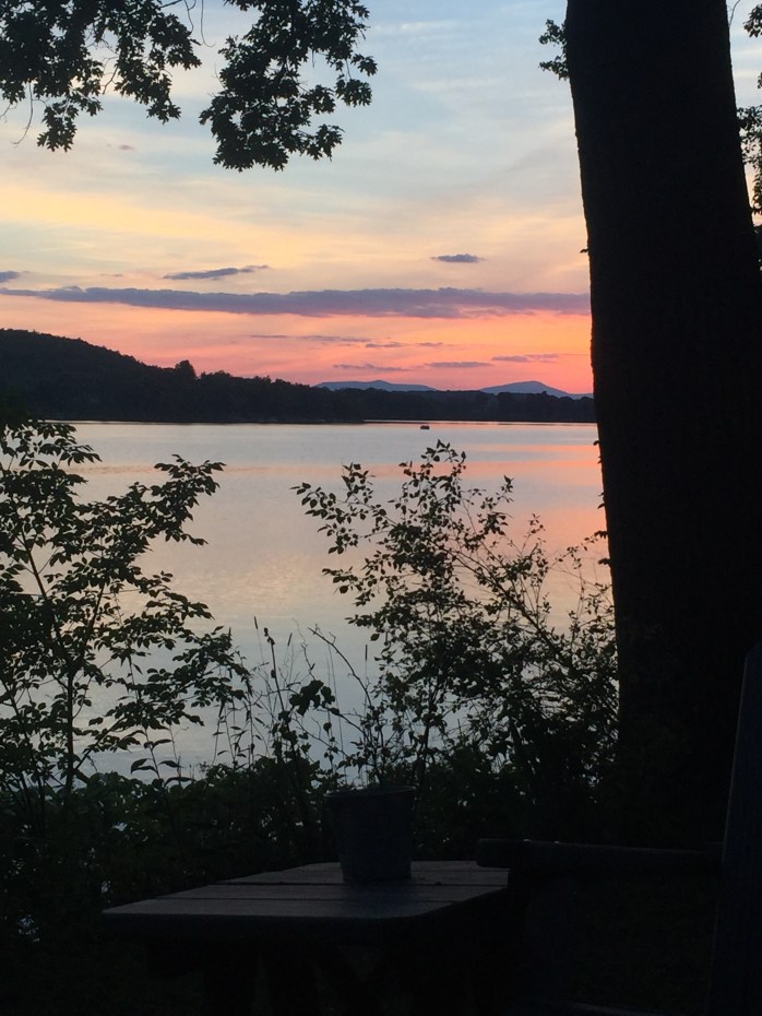 Last sunset over Copake Lake